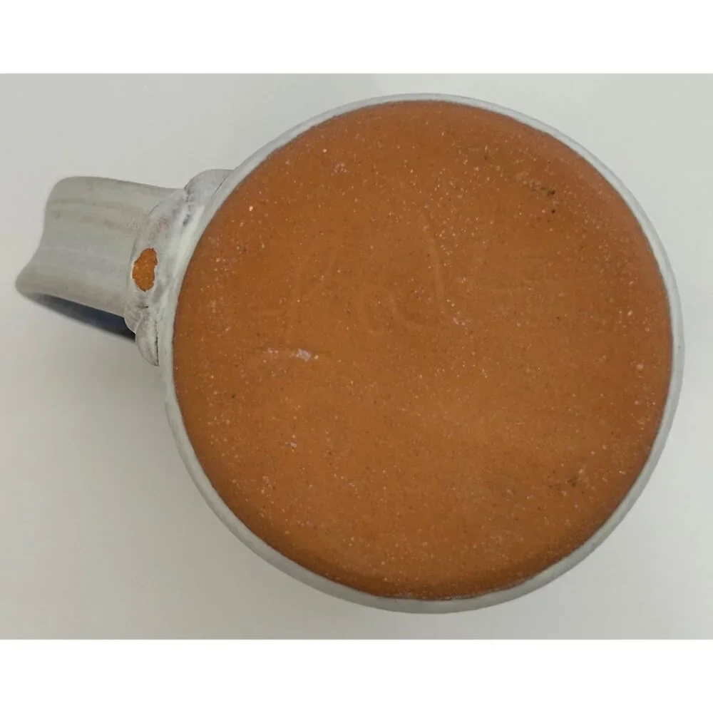 Pottery Mug Cup Black Glaze Brown Horse Motif Farmhouse Western Cottagecore Boho - Picture 9 of 12